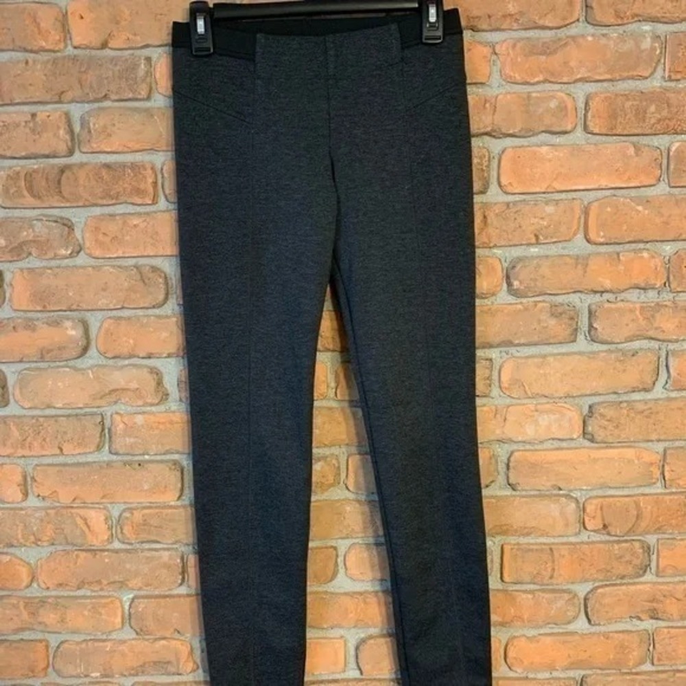 Simply Vera Vera Wang Ponte Knit Pants Womens XS Gray Pull On Career Skinny Slim